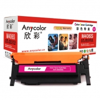 Anycolor欣彩AR-M406S红色彩色硒鼓/墨粉盒适用三星CLT-M406S ,Samsung CLP-366