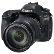 佳能(Canon) EOS 80D 单反相机套机 （EF-S 18-135mm f/3.5-5.6 IS USM镜头） 黑色
