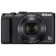 尼康（Nikon）便携数码相机 Coolpix A900 1/2.3英寸CMOS传感器 约2029万像素 3.0英寸液晶屏 35倍光学变焦 4K超高清 无线传输 无内置存储 含相机包 黑色