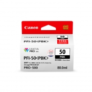 佳能（Canon） PFI-50 PBK 照片黑色墨盒 打印量265页 适用于imagePROGRAF PRO-500