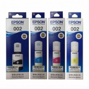 爱普生(EPSON) 002 墨水四色套装（红黄蓝黑） 70ML 适用于L4158 L4168 6168 L6178 6198墨仓式打印机