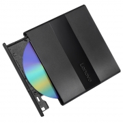 联想（Lenovo）8倍速 USB2.0 外置光驱 DVD刻录机 移动光驱 黑色(兼容Win7/8/10/XP/苹果MAC双系统/DB75-Plus