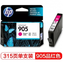 惠普（HP） 分体式墨盒 905品红色墨盒T6L93AA 315页 适用于HP OfficeJet Pro 6960 All-in-One HP OfficeJet Pro 6970 All-in-One