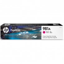 惠普（HP） 页宽打印机墨盒 981A品红色页宽打印机墨盒J3M69A 6000页 适用于HP PageWide Enterprise Color 586 系列; HP PageWide Enterprise Color 556 系列