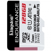 金士顿（Kingston）SDCE/128GB 读速95MB/s U1 A1 行车记录仪、家庭监控摄像专用 TF（MicroSD）存储卡