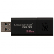 金士顿（Kingston）DT100G3U盘 32GB USB3.0 黑色 滑盖设计 时尚便利