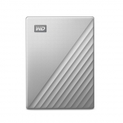 西部数据(WD) 移动硬盘 高速外接USB3.0机械 Ultra 银色Type-C接口 4TB