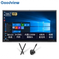 仙视（Goodview）86英寸触摸屏电脑显示器4k智能办公视频会议平板教学触摸屏一体机 GM86H1